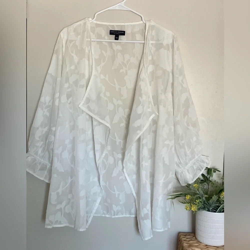 Dorothy Perkins Cream Floral Kimono